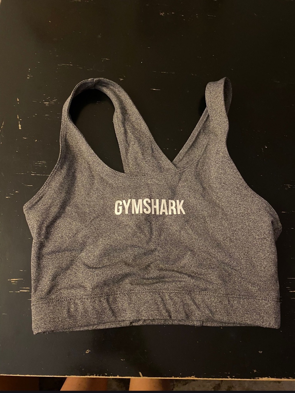 Gymshark Women's Charcoal Heather Sports Bra - Gray